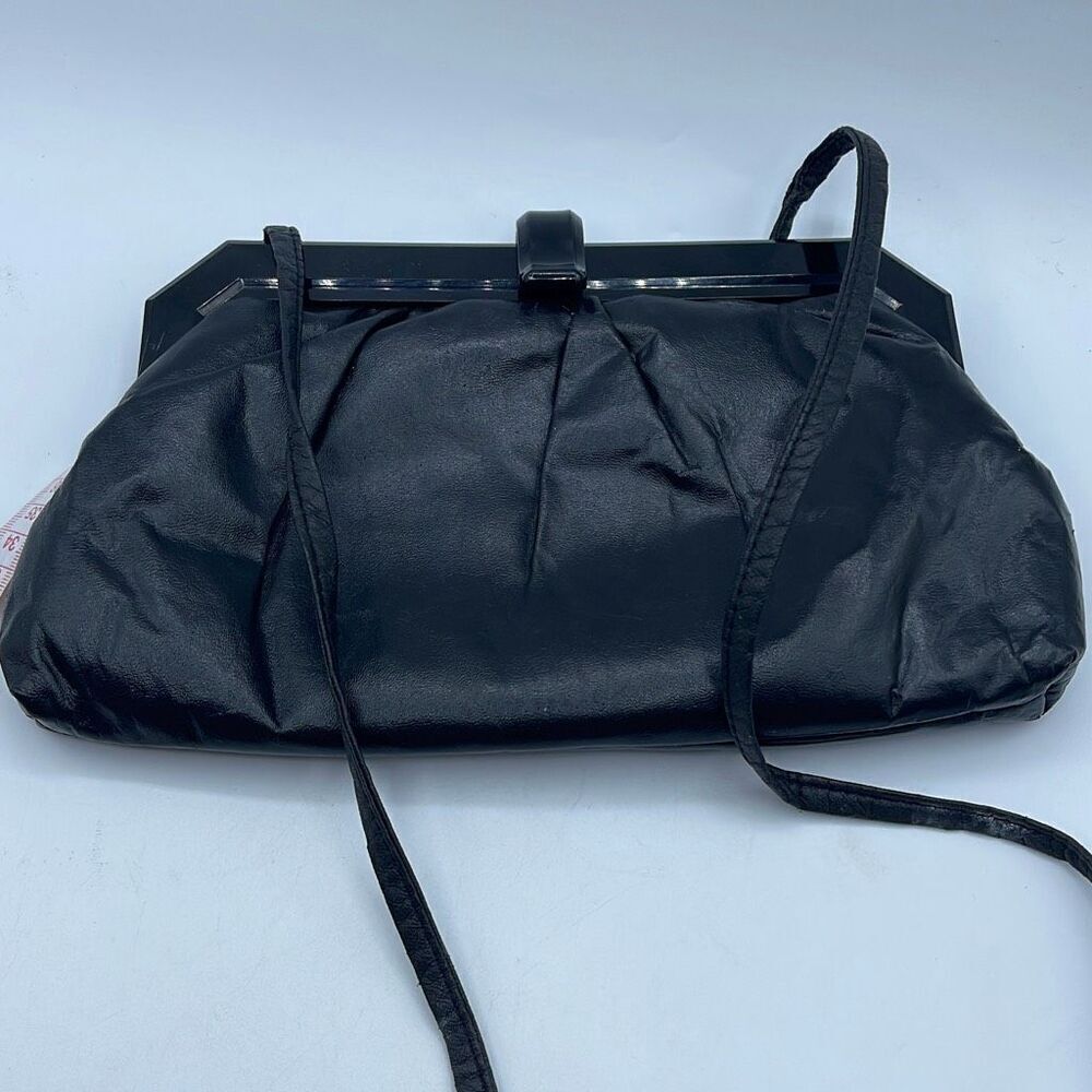 Vintage Holiday Fair 1981 faux leather shoulder bag or clutch. Hong Kong.
